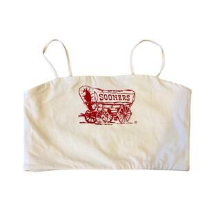 Rivalry Threads OKLAHOMA UNIVERSITY Sooners Crop Top Shirt S Gameday
